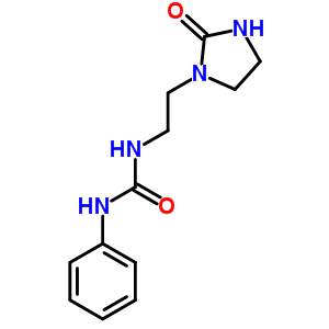 1-[2-(2-氧代咪唑烷-1-基)乙基]-3-苯基脲結(jié)構(gòu)式_54924-46-8結(jié)構(gòu)式
