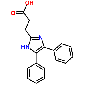 3-(4,5-Diphenyl-1h-imidazol-2-yl)propanoic acidStructure,55217-15-7Structure 3-(4,5-Diphenyl-1h-imidazol-2-yl)propanoic acid Structure,55217-15-7Structure
