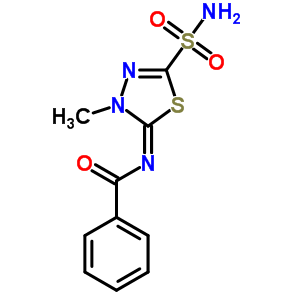 N-(4,5-二氫-4-甲基-2-磺?；?1,3,4-噻二唑-5-基)苯甲酰胺結(jié)構(gòu)式_55217-95-3結(jié)構(gòu)式