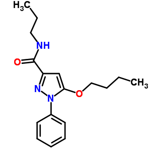 5-Butoxy-1-phenyl-n-propyl-1h-pyrazole-3-carboxamideStructure,55228-43-8Structure 5-Butoxy-1-phenyl-n-propyl-1h-pyrazole-3-carboxamide Structure,55228-43-8Structure