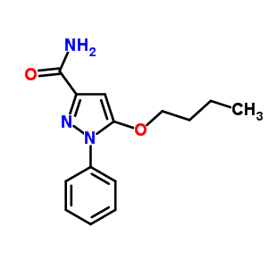 5-Butoxy-1-phenyl-1h-pyrazole-3-carboxamideStructure,55228-44-9Structure 5-Butoxy-1-phenyl-1h-pyrazole-3-carboxamide Structure,55228-44-9Structure
