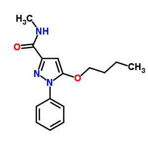 5-Butoxy-n-methyl-1-phenyl-1h-pyrazole-3-carboxamideStructure,55228-45-0Structure 5-Butoxy-n-methyl-1-phenyl-1h-pyrazole-3-carboxamide Structure,55228-45-0Structure