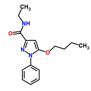 5-Butoxy-n-ethyl-1-phenyl-1h-pyrazole-3-carboxamideStructure,55228-46-1Structure 5-Butoxy-n-ethyl-1-phenyl-1h-pyrazole-3-carboxamide Structure,55228-46-1Structure