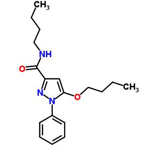 5-Butoxy-n-butyl-1-phenyl-1h-pyrazole-3-carboxamideStructure,55228-47-2Structure 5-Butoxy-n-butyl-1-phenyl-1h-pyrazole-3-carboxamide Structure,55228-47-2Structure