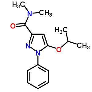 N,n-dimethyl-5-isopropoxy-1-phenyl-1h-pyrazole-3-carboxamideStructure,55228-56-3Structure N,n-dimethyl-5-isopropoxy-1-phenyl-1h-pyrazole-3-carboxamide Structure,55228-56-3Structure