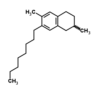 1,2,3,4-Tetrahydro-2,6-dimethyl-7-octylnaphthaleneStructure,55255-59-9Structure 1,2,3,4-Tetrahydro-2,6-dimethyl-7-octylnaphthalene Structure,55255-59-9Structure