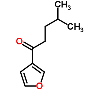 1-呋喃-3-基-4-甲基-1-戊酮結(jié)構(gòu)式_553-84-4結(jié)構(gòu)式