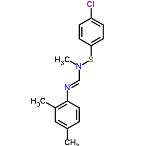 N1-(4-chlorophenylthio)-n1-methyl-n2-(2,4-xylyl)formamidineStructure,55311-62-1Structure N1-(4-chlorophenylthio)-n1-methyl-n2-(2,4-xylyl)formamidine Structure,55311-62-1Structure