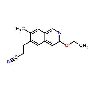 3-(3-Ethoxy-7-methyl-isoquinolin-6-yl)propanenitrileStructure,55329-75-4Structure 3-(3-Ethoxy-7-methyl-isoquinolin-6-yl)propanenitrile Structure,55329-75-4Structure