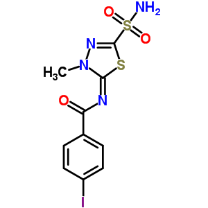 4-碘-n-(4,5-二氫-4-甲基-2-磺酰基-1,3,4-噻二唑-5-基)苯甲酰胺結(jié)構(gòu)式_55371-84-1結(jié)構(gòu)式