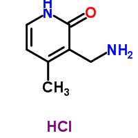 3-(Aminomethyl)-4-methylpyridin-2(1h)-one hydrochlorideStructure,55496-65-6Structure 3-(Aminomethyl)-4-methylpyridin-2(1h)-one hydrochloride Structure,55496-65-6Structure