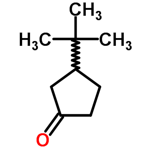 3-(叔丁基)環(huán)戊酮結(jié)構(gòu)式_5581-94-2結(jié)構(gòu)式