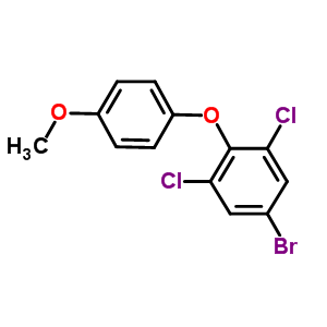 5-Bromo-1,3-dichloro-2-(4-methoxyphenoxy)benzeneStructure,55814-63-6Structure 5-Bromo-1,3-dichloro-2-(4-methoxyphenoxy)benzene Structure,55814-63-6Structure