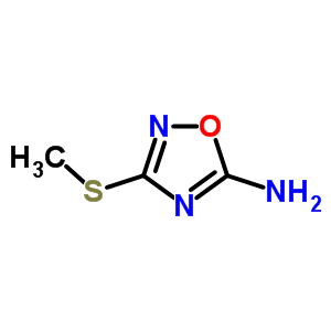 3-(甲基硫代)-(9ci)-1,2,4-噁二唑-5-胺結構式_55864-39-6結構式