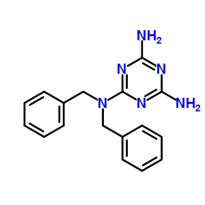 1,3,5-Triazine-2,4,6-triamine,n2,n2-bis(phenylmethyl)-Structure,5606-31-5Structure 1,3,5-Triazine-2,4,6-triamine,n2,n2-bis(phenylmethyl)- Structure,5606-31-5Structure