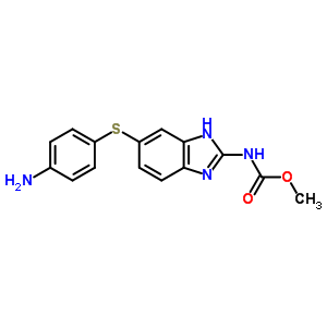 N-[6-[(4-氨基苯基)硫代]-1H-苯并咪唑-2-基]-氨基甲酸甲酯結(jié)構(gòu)式_56073-96-2結(jié)構(gòu)式
