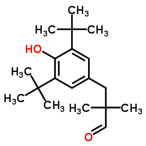 3,5-Bis(1,1-dimethylethyl)-4-hydroxy-alpha,alpha-dimethylbenzenepropanalStructure,56189-68-5Structure 3,5-Bis(1,1-dimethylethyl)-4-hydroxy-alpha,alpha-dimethylbenzenepropanal Structure,56189-68-5Structure