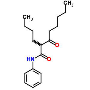 Octanamide, 2-butyl-3-oxo-n-phenyl-Structure,5659-20-1Structure Octanamide, 2-butyl-3-oxo-n-phenyl- Structure,5659-20-1Structure