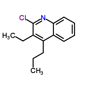 Quinoline,2-chloro-3-ethyl-4-propyl-Structure,5659-25-6Structure Quinoline,2-chloro-3-ethyl-4-propyl- Structure,5659-25-6Structure
