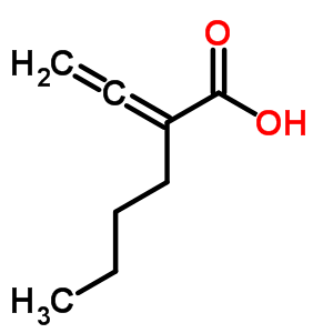 Hexanoic acid,2-ethenylidene-Structure,5665-73-6Structure Hexanoic acid,2-ethenylidene- Structure,5665-73-6Structure