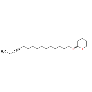 2-(12-Pentadecynyloxy)tetrahydro-2h-pyranStructure,56666-38-7Structure 2-(12-Pentadecynyloxy)tetrahydro-2h-pyran Structure,56666-38-7Structure