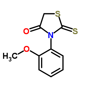 3-(2-Methoxyphenyl)-2-sulfanylidene-thiazolidin-4-oneStructure,56676-49-4Structure 3-(2-Methoxyphenyl)-2-sulfanylidene-thiazolidin-4-one Structure,56676-49-4Structure