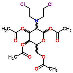 2-脫氧-2-(二-2-氯乙基)氨基-1,3,4,6-四乙酰氧基-d-吡喃葡萄糖結(jié)構(gòu)式_56879-48-2結(jié)構(gòu)式