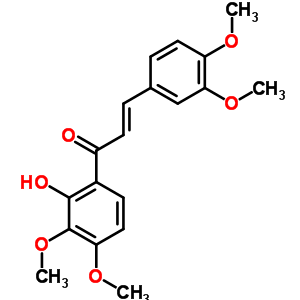 2-Propen-1-one,3-(3,4-dimethoxyphenyl)-1-(2-hydroxy-3,4-dimethoxyphenyl)-Structure,57062-90-5Structure 2-Propen-1-one,3-(3,4-dimethoxyphenyl)-1-(2-hydroxy-3,4-dimethoxyphenyl)- Structure,57062-90-5Structure