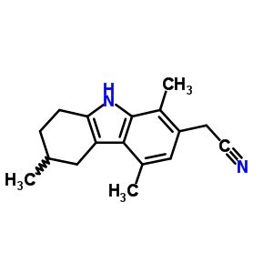 1H-carbazole-7-acetonitrile,2,3,4,9-tetrahydro-3,5,8-trimethyl-Structure,57411-99-1Structure 1H-carbazole-7-acetonitrile,2,3,4,9-tetrahydro-3,5,8-trimethyl- Structure,57411-99-1Structure