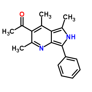 2,4,5-Trimethyl-3-acetyl-7-phenyl-6h-pyrrolo(3,4-b)pyridineStructure,57435-62-8Structure 2,4,5-Trimethyl-3-acetyl-7-phenyl-6h-pyrrolo(3,4-b)pyridine Structure,57435-62-8Structure