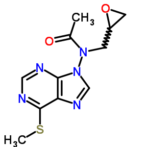 N-(6-甲基磺?；堰?9-基)-N-(環(huán)氧乙烷-2-甲基)乙酰胺結(jié)構(gòu)式_57464-54-7結(jié)構(gòu)式