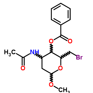 Methyl 3-acetylamino-4-o-benzoyl-6-bromo-2,3,6-trideoxy-alpha-d-ribo-hexopyranosideStructure,57865-92-6Structure Methyl 3-acetylamino-4-o-benzoyl-6-bromo-2,3,6-trideoxy-alpha-d-ribo-hexopyranoside Structure,57865-92-6Structure