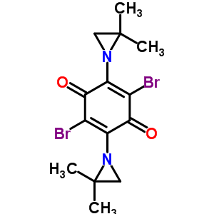 2,5-二溴-3,6-雙(2,2-二甲基氮丙啶-1-基)-2,5-環(huán)己二烯-1,4-二酮結(jié)構(gòu)式_57998-74-0結(jié)構(gòu)式