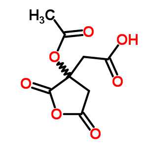 2-(3-Acetyloxy-2,5-dioxo-oxolan-3-yl)acetic acidStructure,58032-65-8Structure 2-(3-Acetyloxy-2,5-dioxo-oxolan-3-yl)acetic acid Structure,58032-65-8Structure