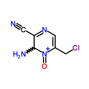 2-Pyrazinecarbonitrile,3-amino-5-(chloromethyl)-, 4-oxideStructure,58091-59-1Structure 2-Pyrazinecarbonitrile,3-amino-5-(chloromethyl)-, 4-oxide Structure,58091-59-1Structure