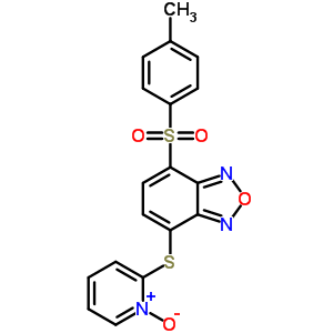 2-[4-[(4-甲基苯基)磺?；鵠苯并呋咱-7-基]硫代吡啶 1-氧化物結(jié)構(gòu)式_58131-53-6結(jié)構(gòu)式