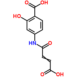 4-(3-Carboxyprop-2-enoylamino)-2-hydroxy-benzoic acidStructure,58174-50-8Structure 4-(3-Carboxyprop-2-enoylamino)-2-hydroxy-benzoic acid Structure,58174-50-8Structure