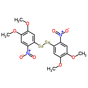 Bis(4,5-dimethoxy-2-nitrophenyl)diselenideStructure,58257-01-5Structure Bis(4,5-dimethoxy-2-nitrophenyl)diselenide Structure,58257-01-5Structure