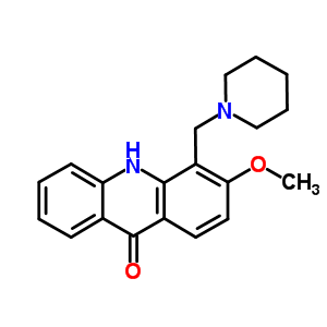 3-Methoxy-4-(piperidinomethyl)-9(10h)-acridoneStructure,58324-15-5Structure 3-Methoxy-4-(piperidinomethyl)-9(10h)-acridone Structure,58324-15-5Structure