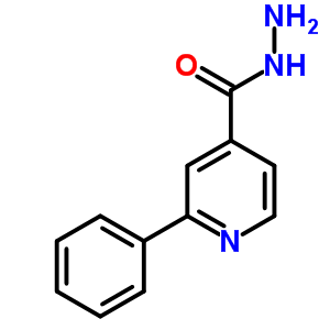4-Pyridinecarboxylicacid,2-phenyl-,hydrazide(9ci)Structure,58481-06-4Structure 4-Pyridinecarboxylicacid,2-phenyl-,hydrazide(9ci) Structure,58481-06-4Structure