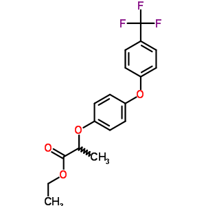 (R)-(+)-2-(4-(4-(三氟甲基)苯氧基)苯氧基)丙酸乙酯)結(jié)構(gòu)式_58594-73-3結(jié)構(gòu)式