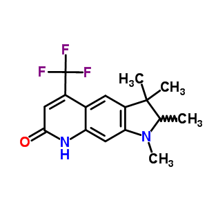 1,2,3,8-四氫-1,2,3,3-四甲基-5-(三氟甲基)-7H-吡咯并[3,2-g]喹啉-7-酮結(jié)構(gòu)式_58721-75-8結(jié)構(gòu)式