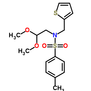 N-(2,2-二甲氧基乙基)-4-甲基-n-(噻吩-2-甲基)苯磺酰胺結構式_58754-98-6結構式