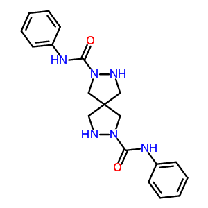 N~2~,n~7~-二苯基-2,3,7,8-四氮雜螺[4.4]壬烷-2,7-二羧酰胺結(jié)構(gòu)式_58979-91-2結(jié)構(gòu)式