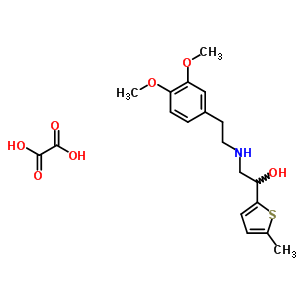 2-(((3,4-Dimethoxyphenyl)ethyl)amino)-1-(5-methyl-2-thienyl)ethanol oxalateStructure,59160-36-0Structure 2-(((3,4-Dimethoxyphenyl)ethyl)amino)-1-(5-methyl-2-thienyl)ethanol oxalate Structure,59160-36-0Structure