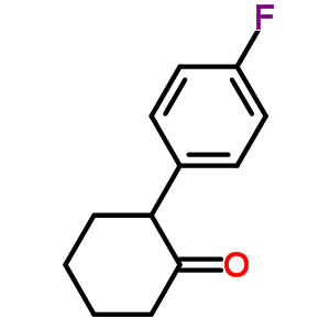 2-(4-氟苯基)環(huán)己酮結(jié)構(gòu)式_59227-02-0結(jié)構(gòu)式