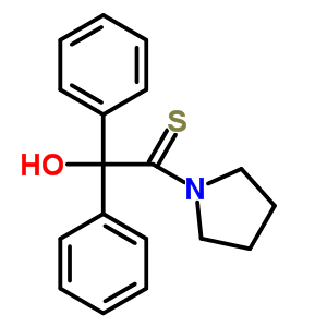 2-Hydroxy-2,2-diphenyl-1-pyrrolidin-1-yl-ethanethioneStructure,59408-56-9Structure 2-Hydroxy-2,2-diphenyl-1-pyrrolidin-1-yl-ethanethione Structure,59408-56-9Structure