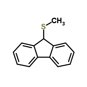 9-(甲基硫代)-9H-芴結(jié)構(gòu)式_59431-17-3結(jié)構(gòu)式