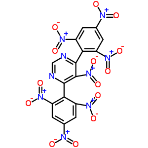 5-Nitro-4,6-bis(2,4,6-trinitrophenyl)pyrimidineStructure,59543-70-3Structure 5-Nitro-4,6-bis(2,4,6-trinitrophenyl)pyrimidine Structure,59543-70-3Structure