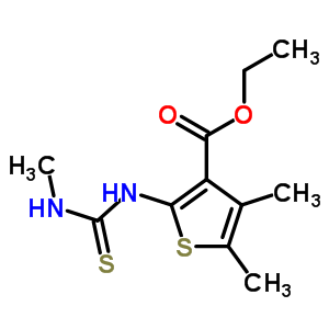 4,5-二甲基-2-(甲基硫代氨基甲酰氨基)噻吩-3-羧酸乙酯結構式_59898-39-4結構式